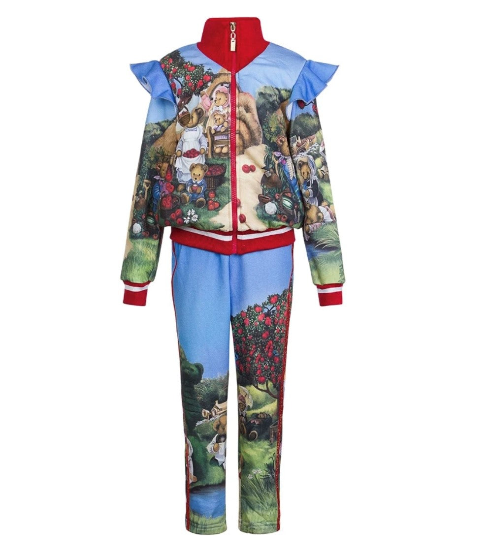 Bear Family Ruffle Tracksuit