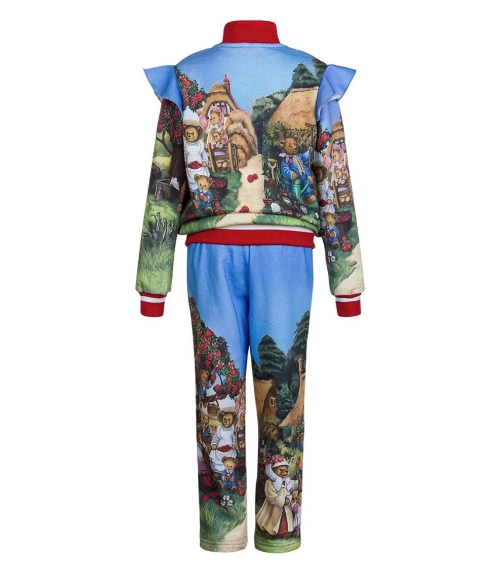 Bear Family Ruffle Tracksuit