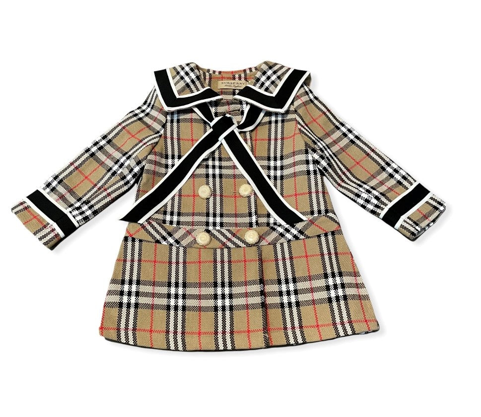 BB Plaid Coat Dress